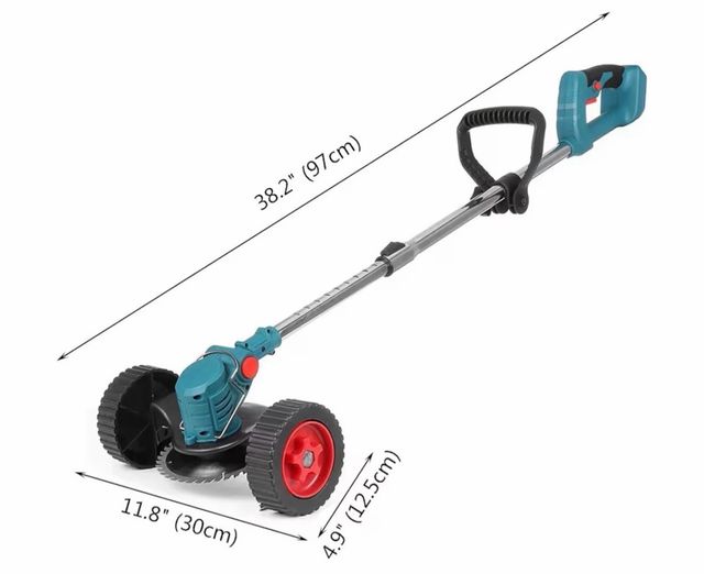 Tagliaerba a batteria con ruote