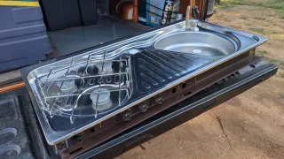 Conjunto Cocina y Fregadero para Caravana Knaus