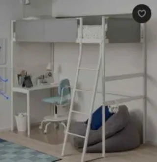 Cama alta VITVAL IKEA (incluye colchon)