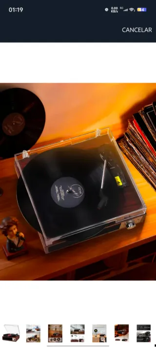 Giradischi vinile vintage Bluetooth