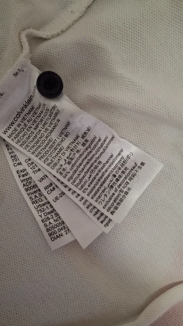 Polo Calvin Klein Negro, Azul y Blanco