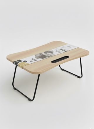 Mesa dobrável para portátil castanha