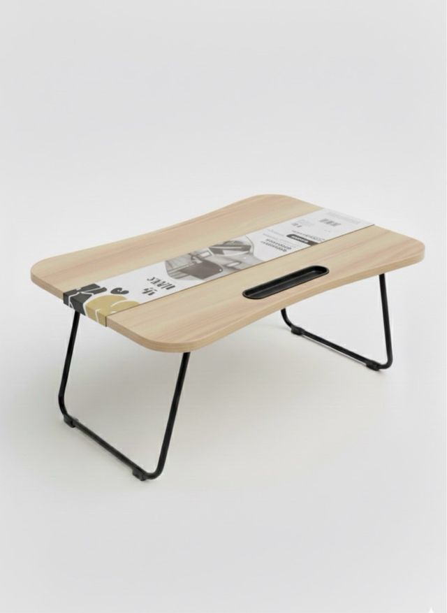 Mesa dobrável para portátil castanha
