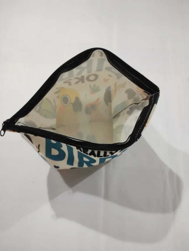 Neceser multiusos con estampado de aves