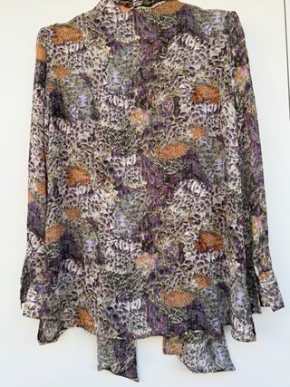 Blusa Massimo Dutti S con fular