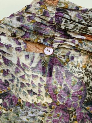 Blusa Massimo Dutti S con fular