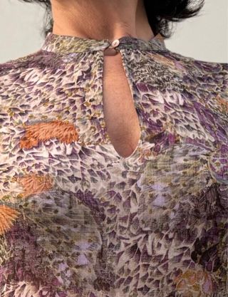 Blusa Massimo Dutti S con fular