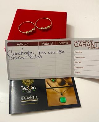 Candongas 3 Oros 18k