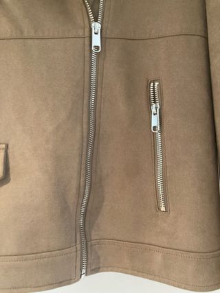 Chaqueta Zara Ante Mujer Beige