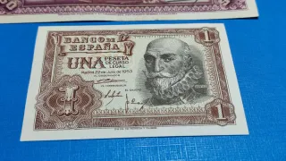 Lote 2 Billetes 50 y 1 Peseta 1928 y 1953