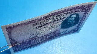 Lote 2 Billetes 50 y 1 Peseta 1928 y 1953