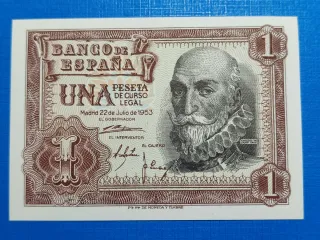 Lote 2 Billetes 50 y 1 Peseta 1928 y 1953