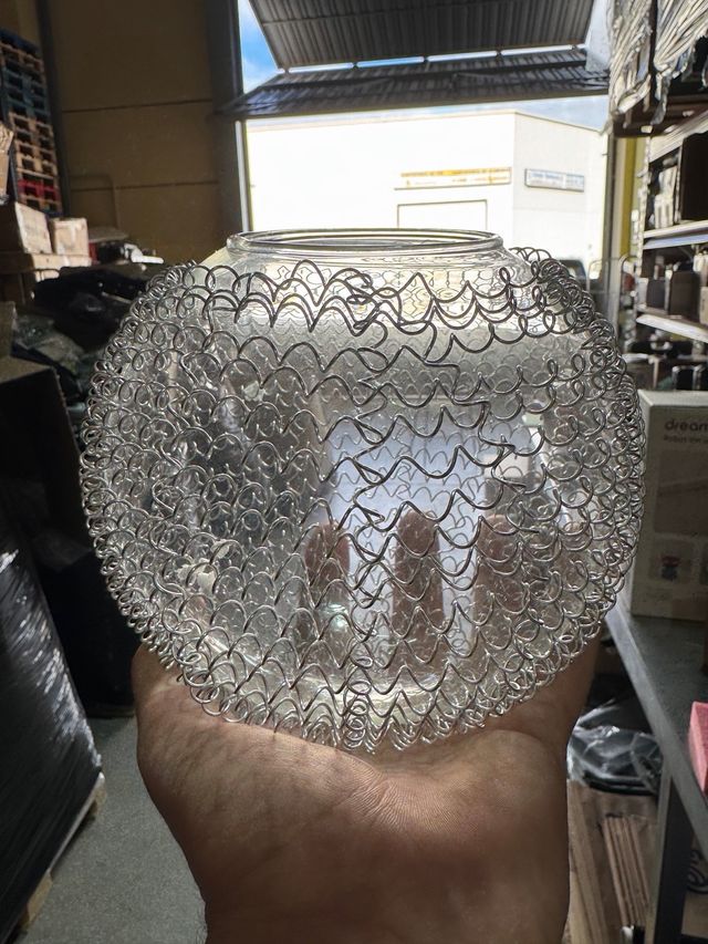 Lampada a sospensione a 10 sfere in cristallo design