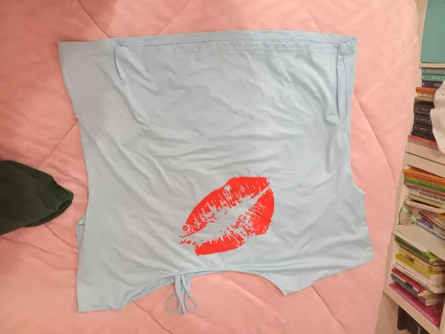 Camiseta XXL Mujer Labios Rojos