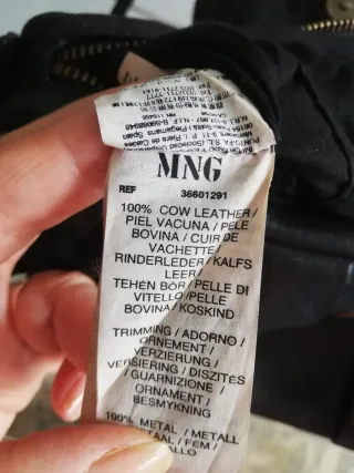 Bolso piel vacuno negro