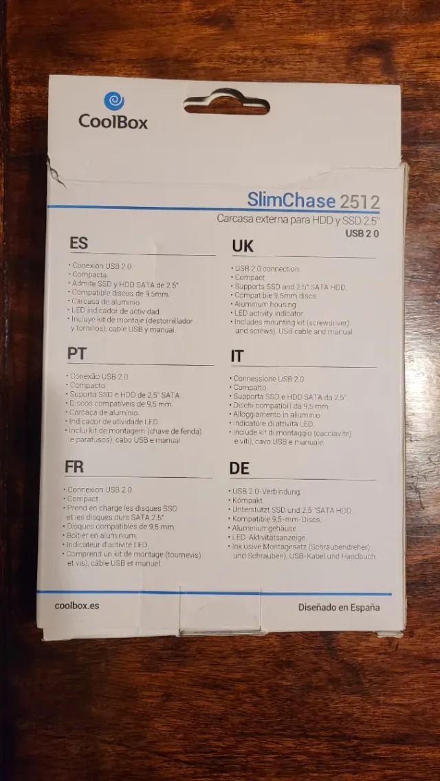 Carcasa Externa CoolBox SlimChase 2512
