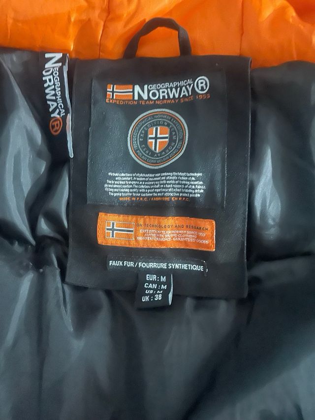 Chaqueta Geographical Norway Negra Talla M