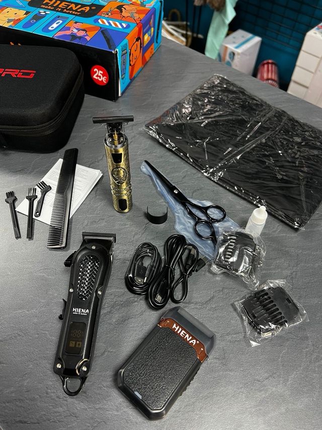 Kit barbiere professionale per taglio e rasatura