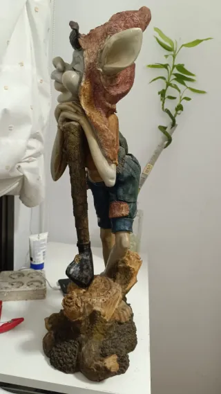 Figura Gnomo Duende Resina 59cm