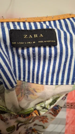 Camiseta Zara Estampado Exclusivo Tigres Flores