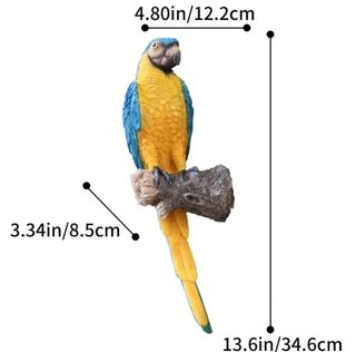 Pappagallo Decorativo Tropical 34cm