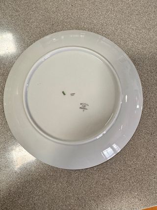 Platos de porcelana Bidasoa blancos borde dorado