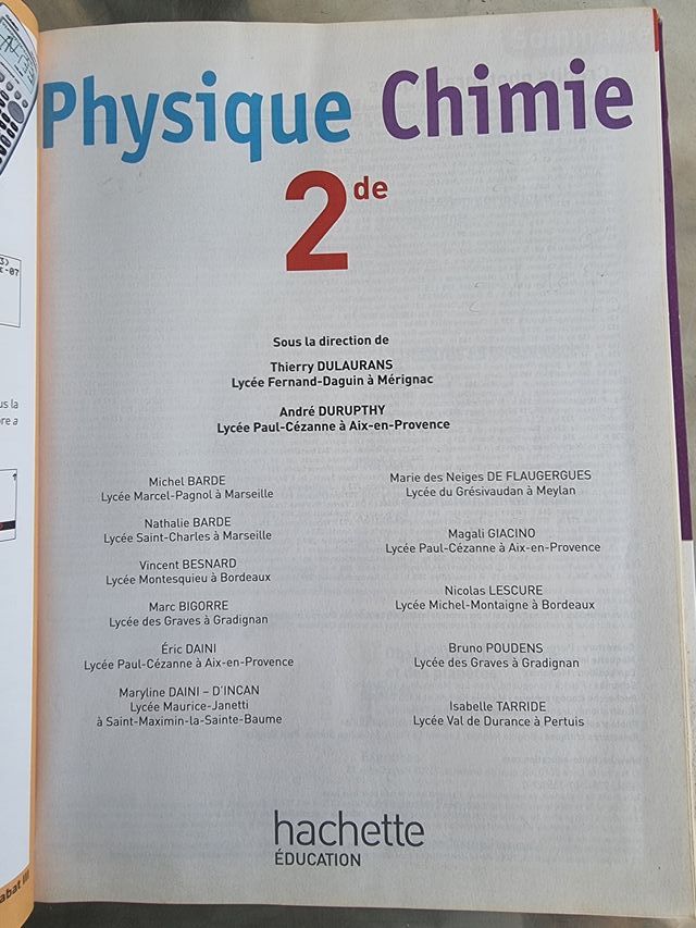 Physique-Chimie 2de - Livre élève Format compac...