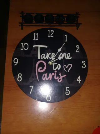 Reloj de pared Take me to Paris