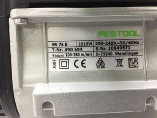lijadora banda festool bs 75 e