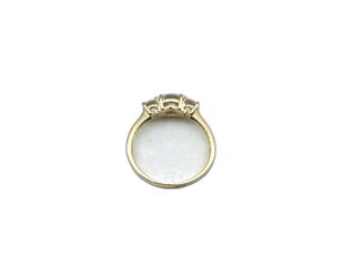 anillo oro 18k con piedra con circonita