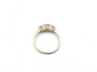 anillo oro 18k con piedra con circonita