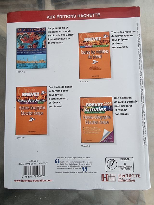 Éducation civique, 3e