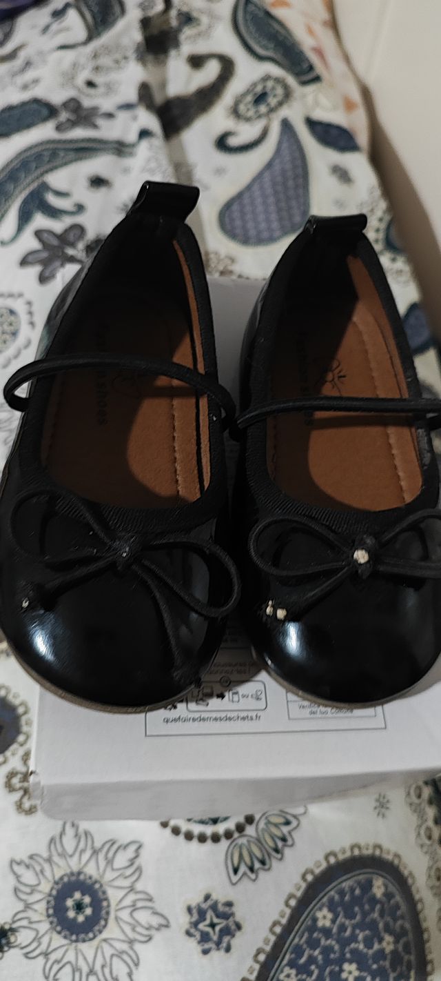 Zapatos niña fiesta negros talla 24 (15,5 cm)