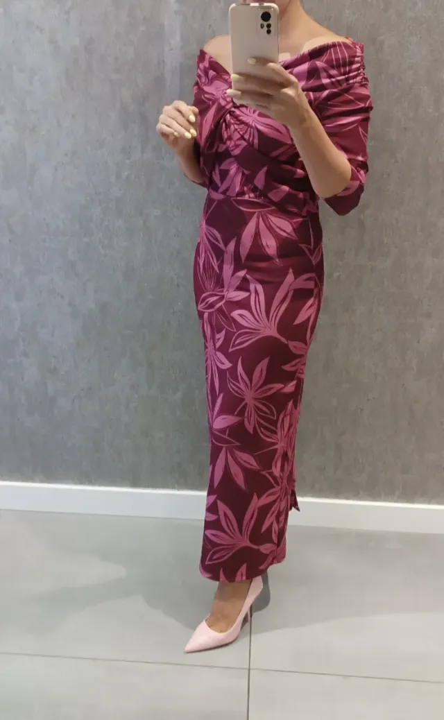 Vestido Midi Buganco estampado