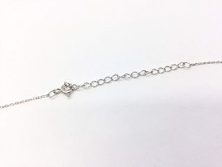 collar plata 925mm con piedra con circonita,perla 19 5cm