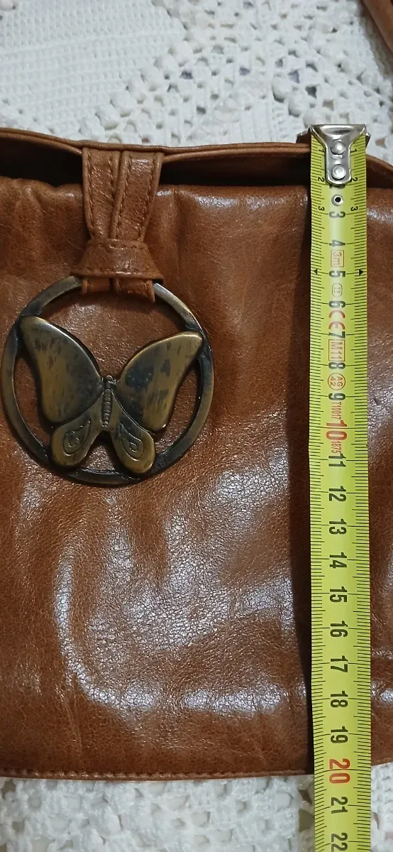 Bolso de mano de piel de vaca