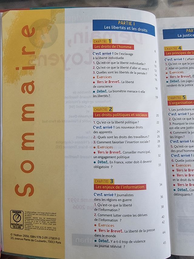 EDUCATION CIVIQUE 4ED 2006 DEMAIN, CITOYENS