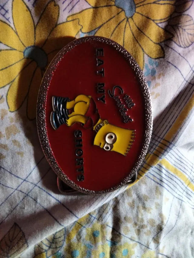 Hebilla Bart Simpson Eat My Shorts
