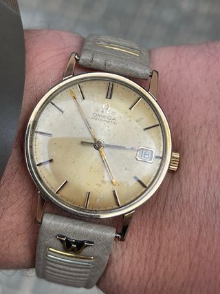 Reloj Omega Automático Dorado Antiguo