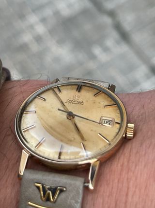 Reloj Omega Automático Dorado Antiguo