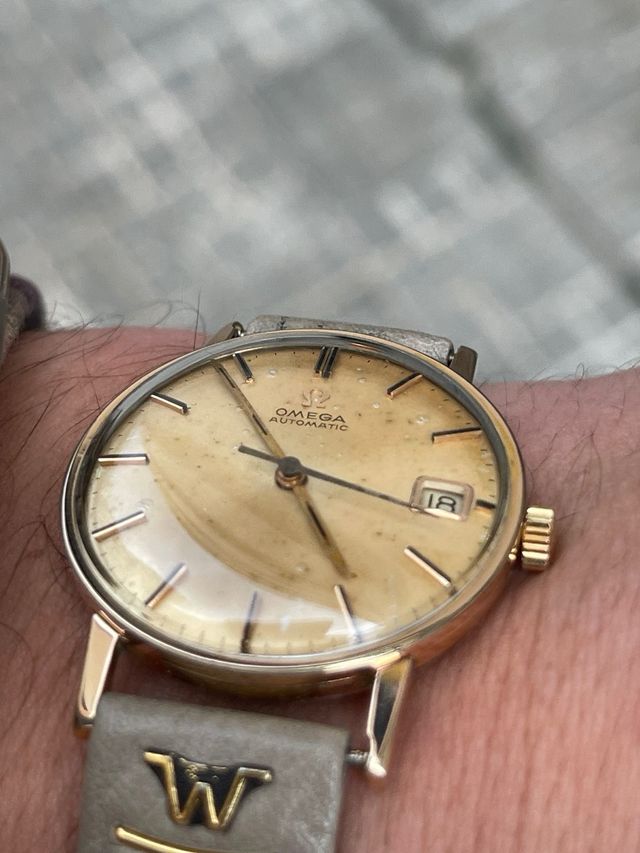 Reloj Omega Automático Dorado Antiguo