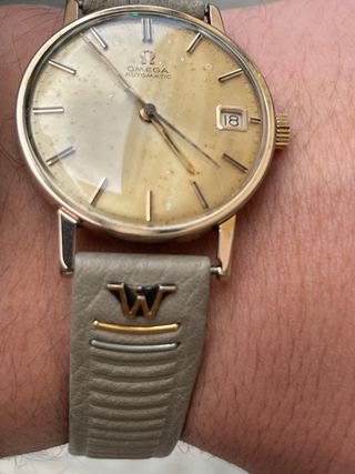 Reloj Omega Automático Dorado Antiguo