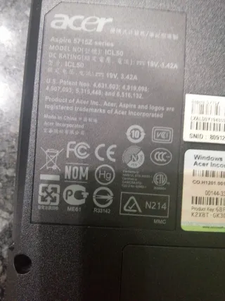 Portátil Acer Aspire ICL50