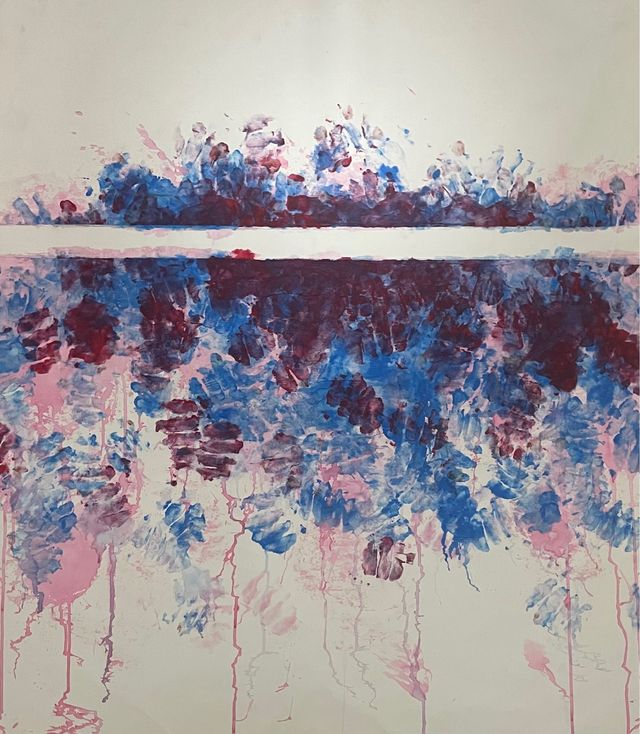 Tela astratta Rabbia