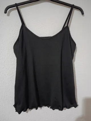 Camiseta negra tirantes talla L