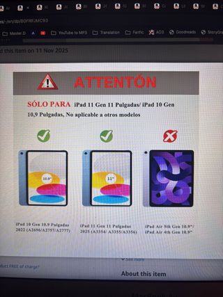 iPad 10th/11th Generation keyboard case