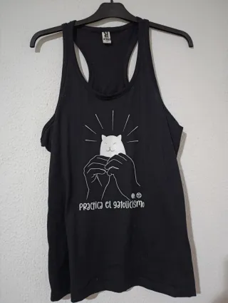 Camiseta tirantes Gatolicismo Talla XL