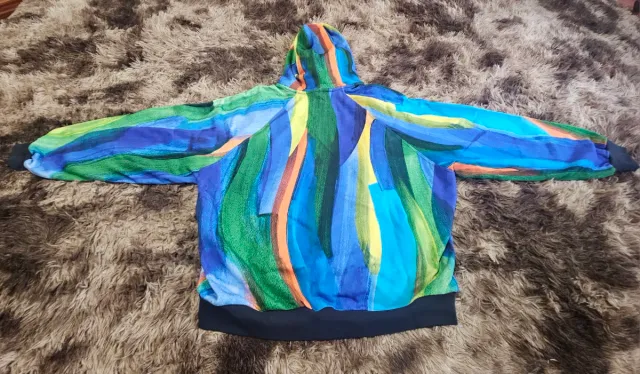 Hoodie Sunnei Multicolor Allover Print.