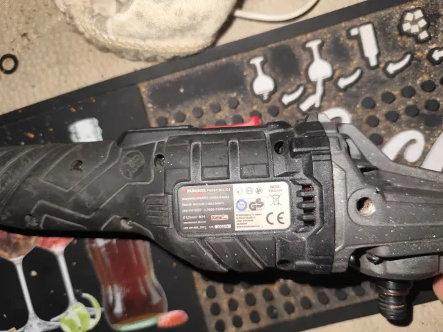 Amoladora Parkside Brushless PSWA 20-Li