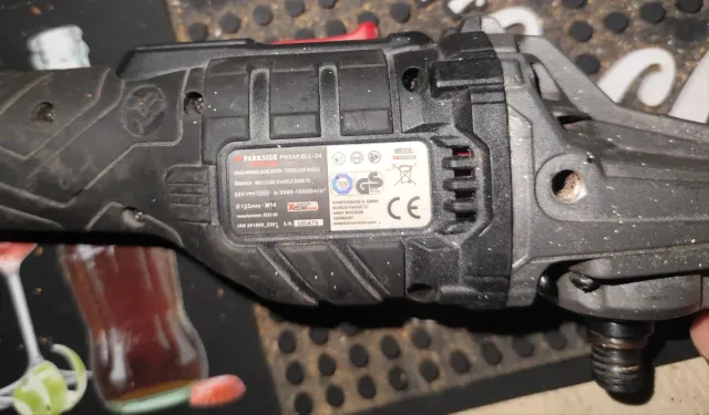 Amoladora Parkside Brushless PSWA 20-Li